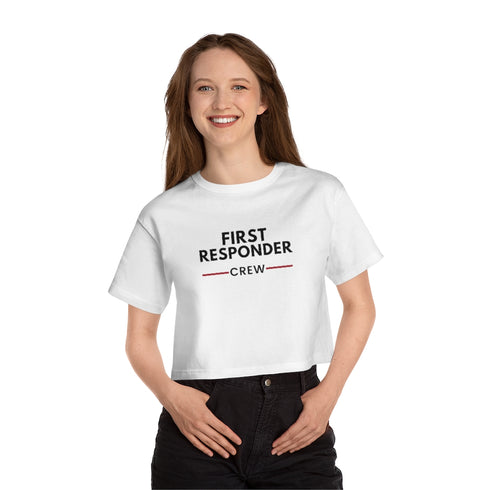 First Responder Crew Cropped T-Shirt by Champion